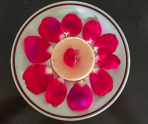 Rosenpannacotta